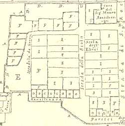 Map of the ghetto of Finale