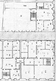 Map of the ghetto of Genova, with owners